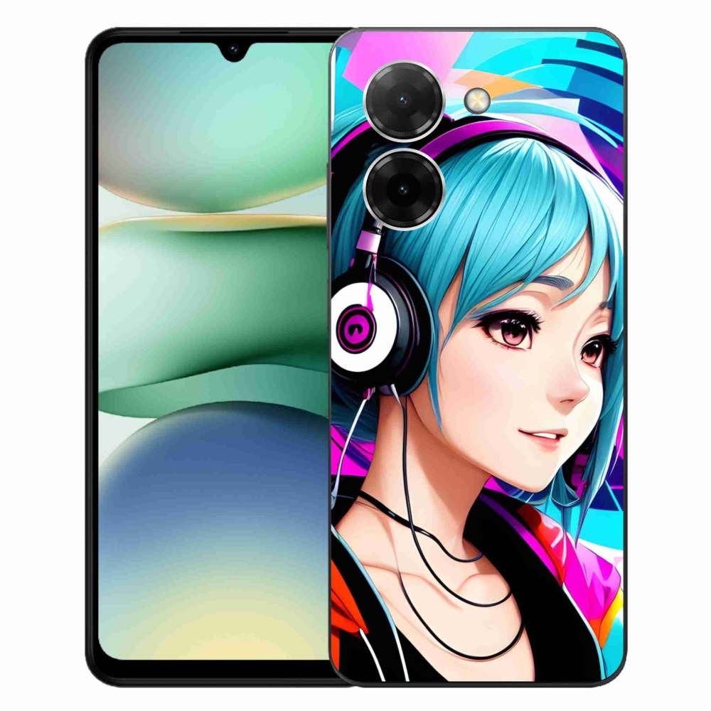 Gél borítás mmCase a Xiaomi Redmi A5 (171.7x77.8x8.3mm) - lány fejhallgatóval