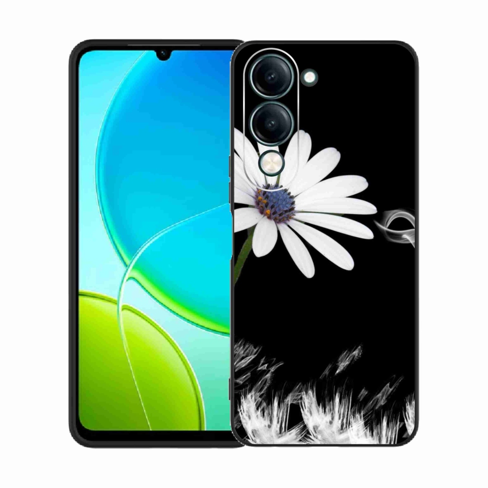 Gél védőhuzat mmCase a Vivo Y29s 5G-hez - fehér virág