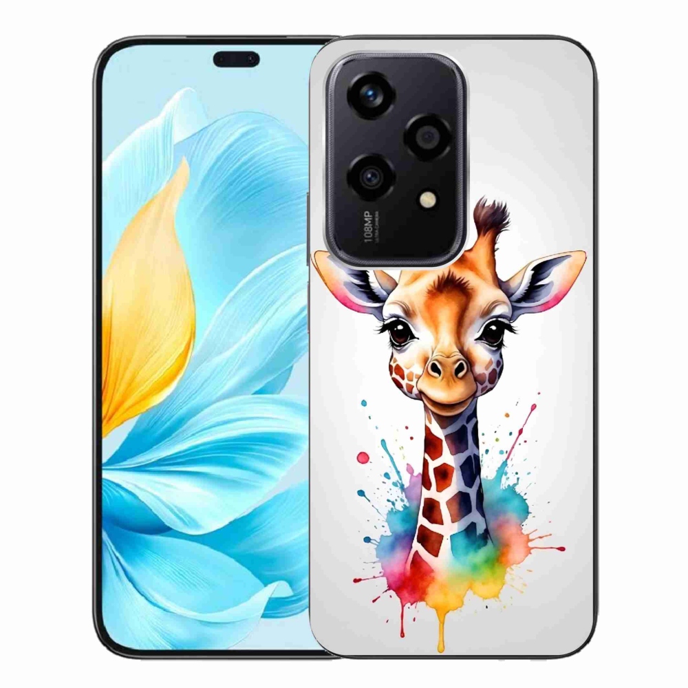 Zselés borítás mmCase a Honor 200 Lite 5G készülékhez - zsiráf 1