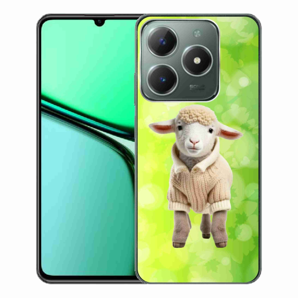 Gél borítás mmCase a Realme C61 készülékhez - bárány pulóverben