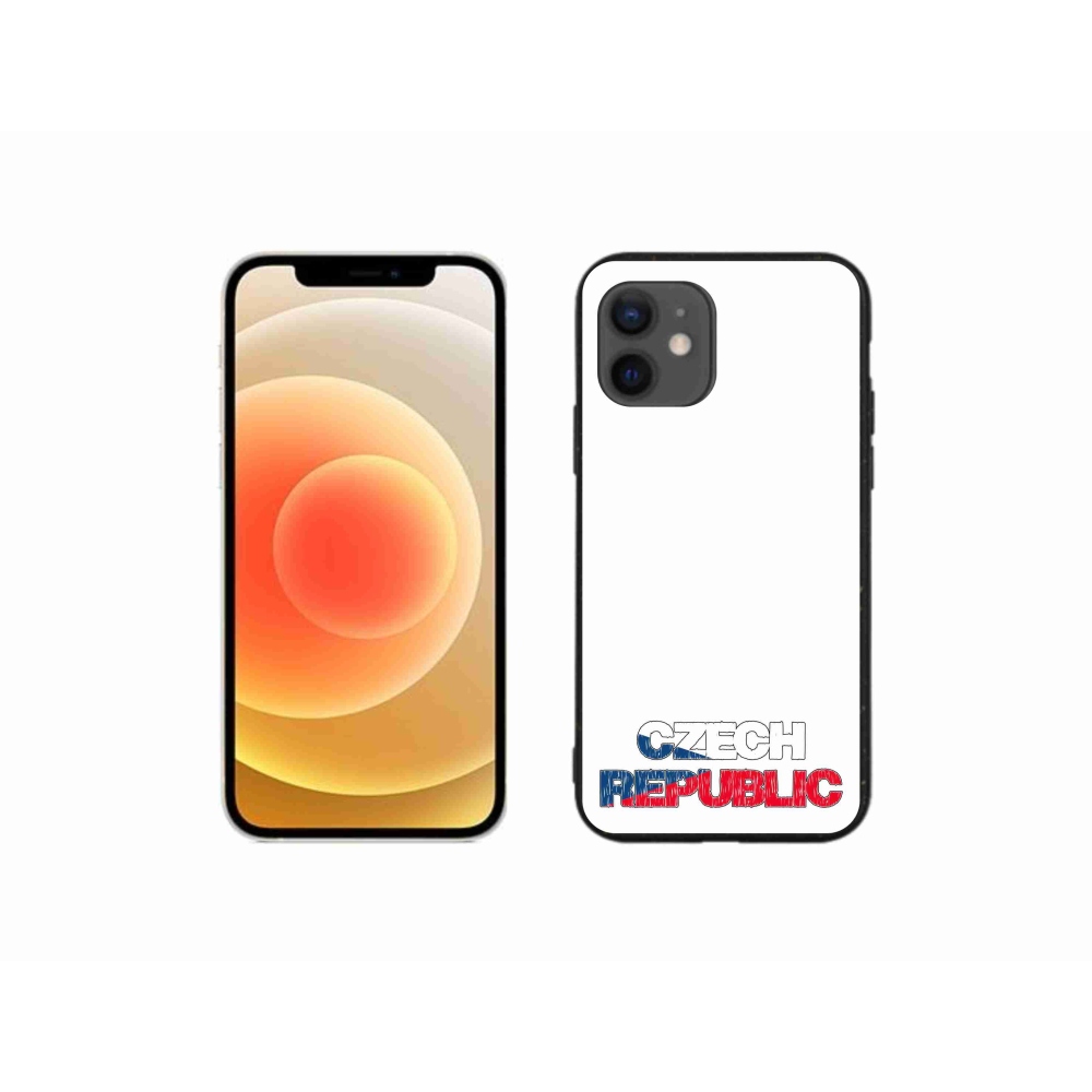 Gél borítás mmCase iPhone 12 mini készülékhez - Csehország fehér háttér