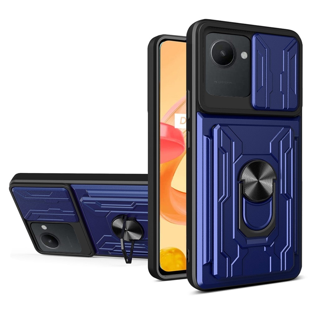 Csúszásálló hibrid borítás a Realme C30 készülékhez - kék