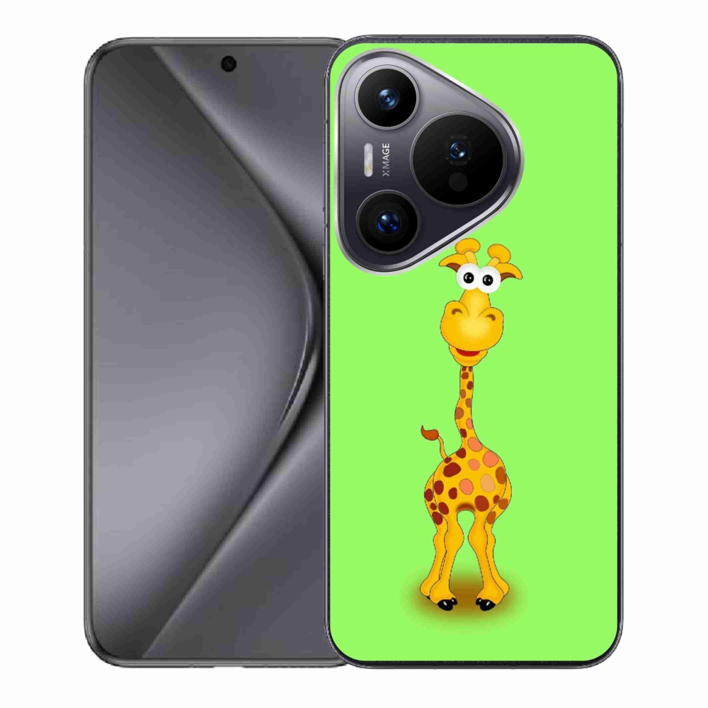 Gél borító mmCase a Huawei Pura 70 készülékhez - rajzfilm zsiráf
