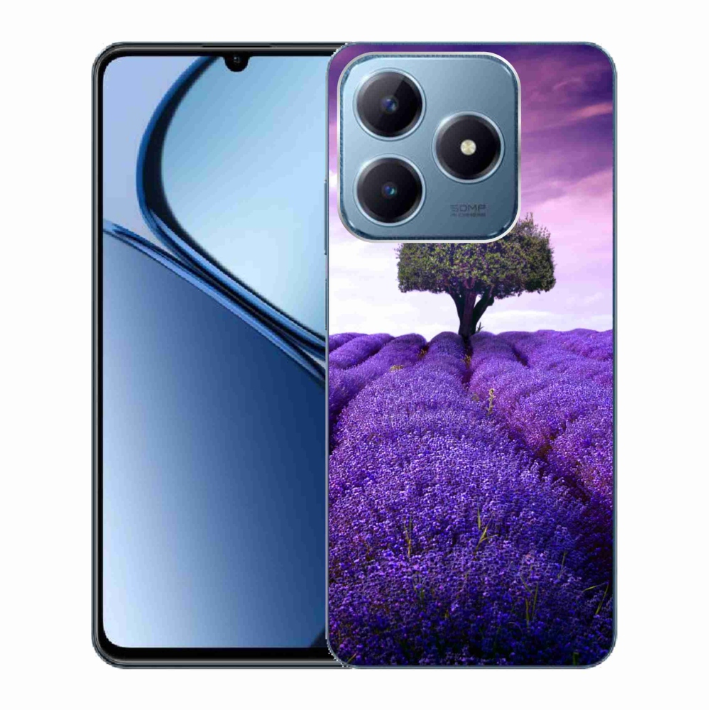 Gél borító mmCase a Realme C63 készülékhez - levendula rét