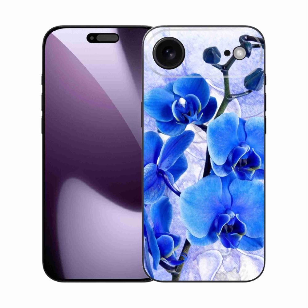 Gél borítás mmCase iPhone 17 Air készülékhez - kék virágok