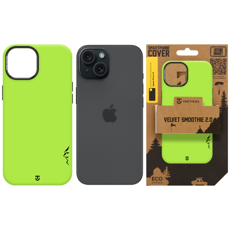 Tactical MagForce Velvet Smoothie 2.0 tok az Apple iPhone 15-hez, avokádó színben