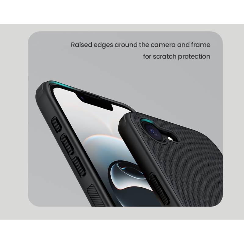 Nillkin Super Frosted PRO hátlap az Apple iPhone 16e/17e készülékhez Fekete