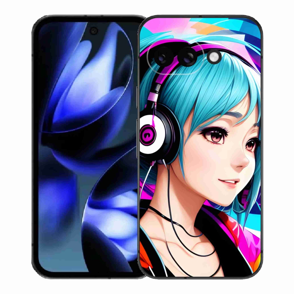 Gél borítás mmCase a Google Pixel 9a számára - lány fejhallgatóval