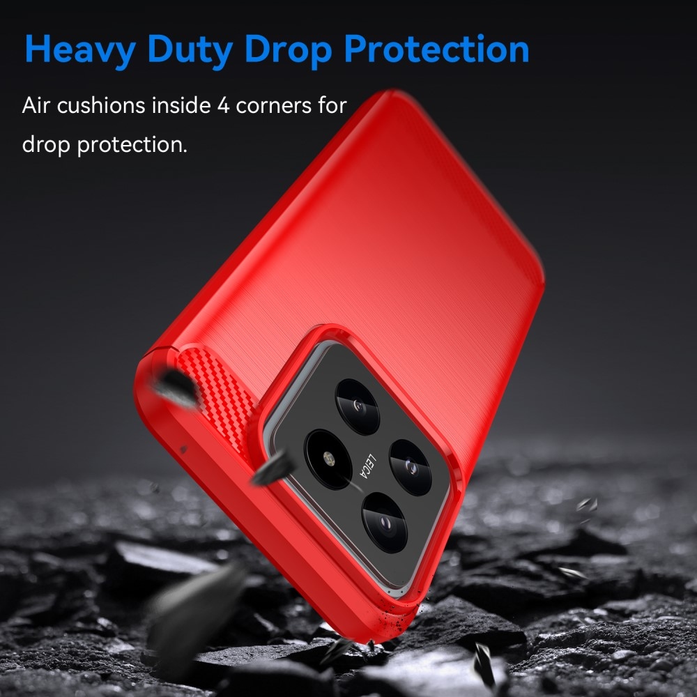 Szénálló zselés tok Xiaomi 14 - piros