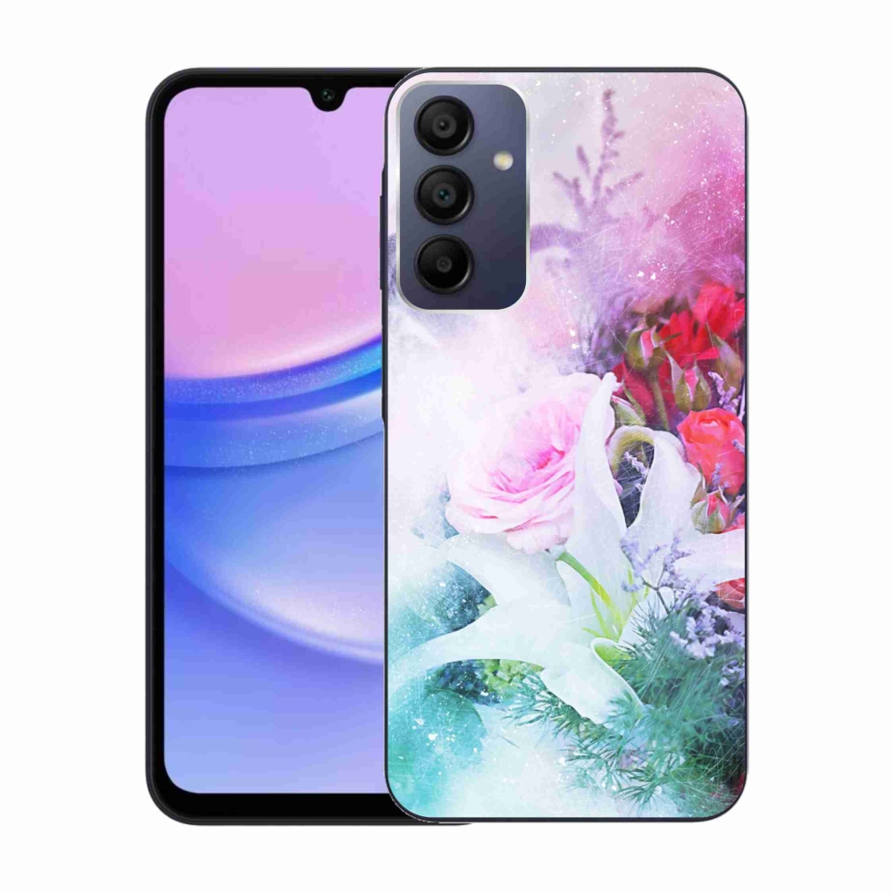 Gél borítás mmCase Samsung Galaxy A15 4G/5G - virágok 4