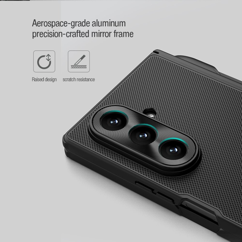 Nillkin Super Frosted FOLD Pen Slot Back Cover for Samsung Galaxy Z Fold 7 Fekete fekete