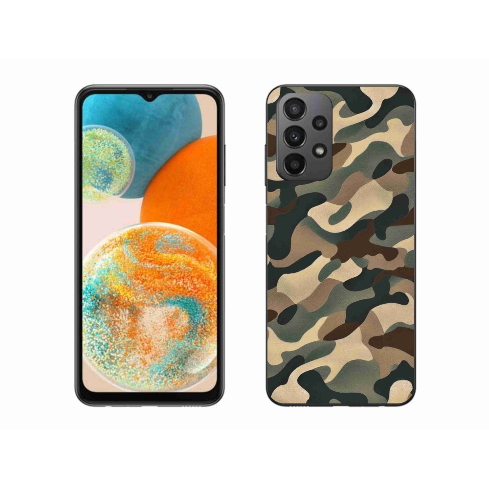 Zselés borítás mmCase Samsung Galaxy A23 4G/5G - terepszínű minta 11