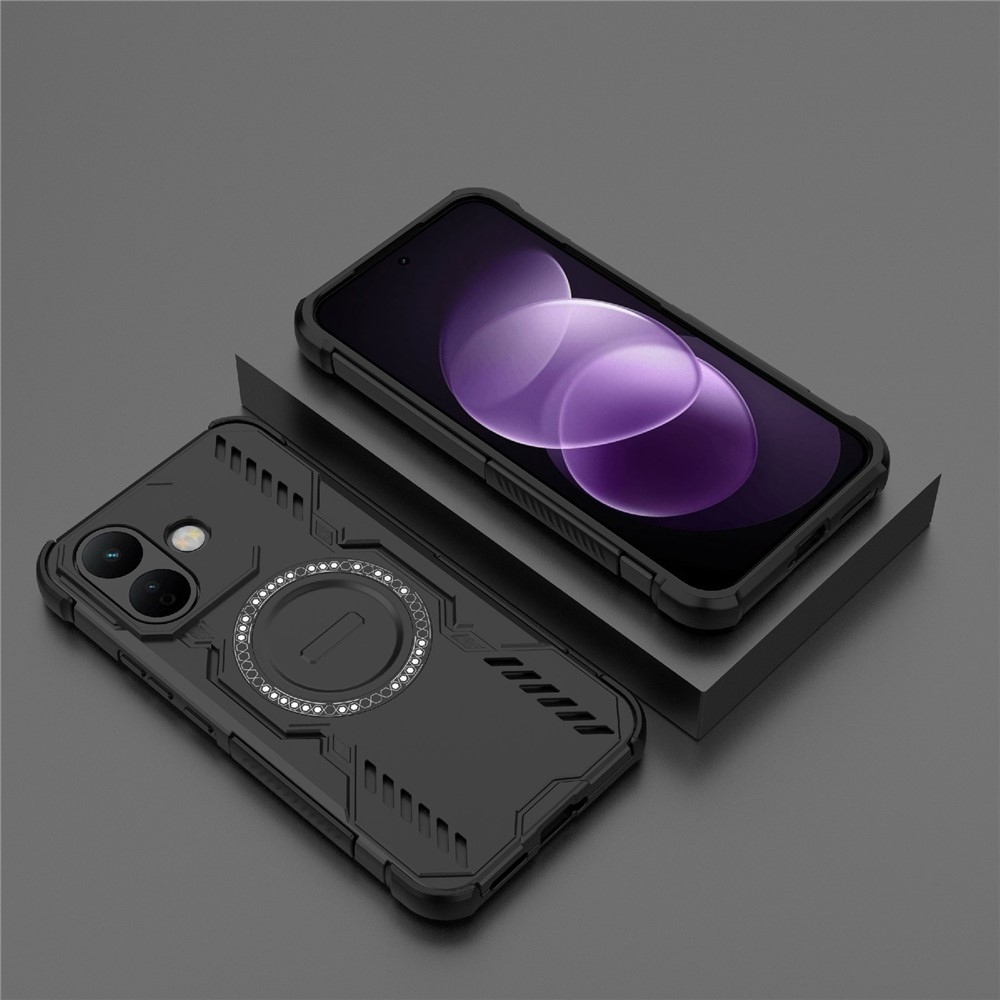 Hollow strapabíró tok MagSafe-vel a Xiaomi Redmi Note 17 Pro 5G okostelefonhoz – fekete