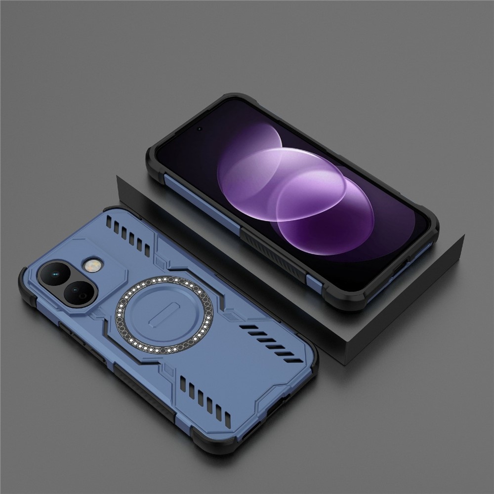 Hollow strapabíró tok MagSafe-vel a Xiaomi Redmi Note 17 Pro 5G okostelefonhoz – kék