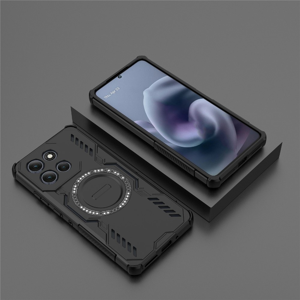 Hollow strapabíró tok MagSafe-vel a Motorola Moto G86 Power-hez – fekete