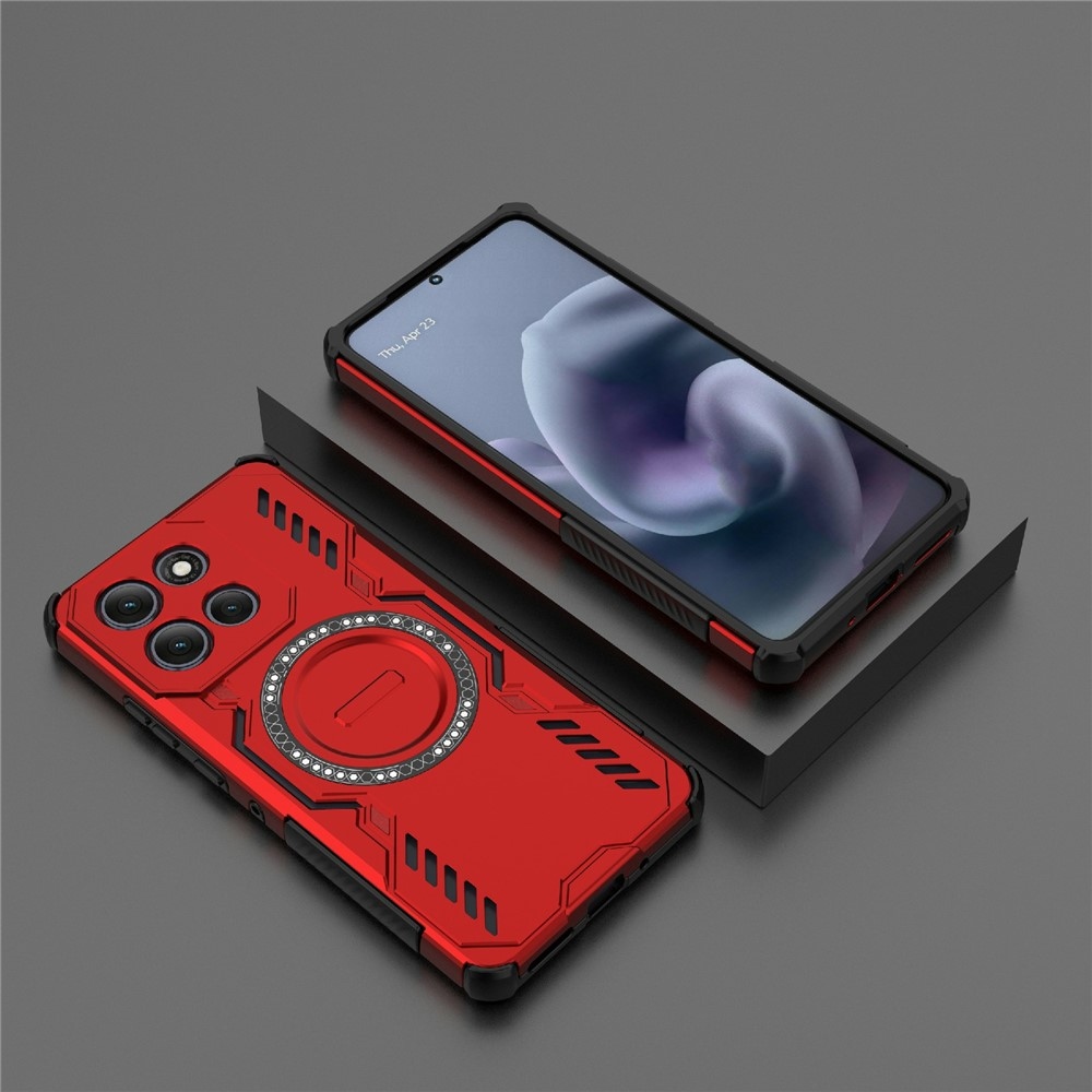 Hollow strapabíró tok MagSafe-vel a Motorola Moto G86 Power-hez – piros