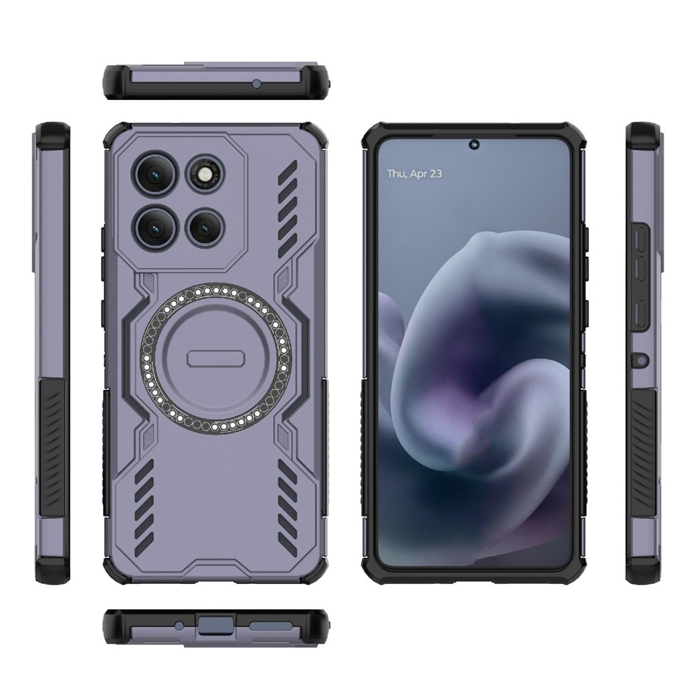 MagSafe-kompatibilis, ütésálló tok a Motorola Moto G86 Power-hez – lila