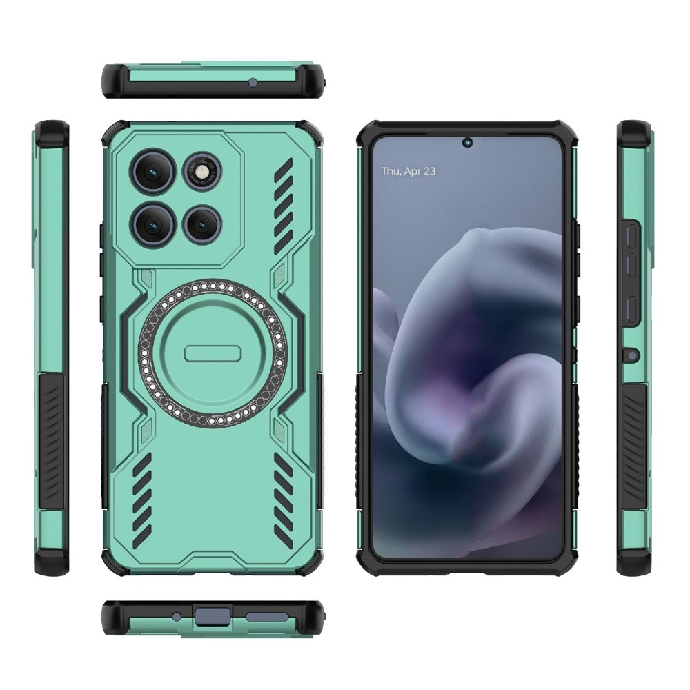 Hollow strapabíró tok MagSafe-vel a Motorola Moto G86 Power-hez – zöld