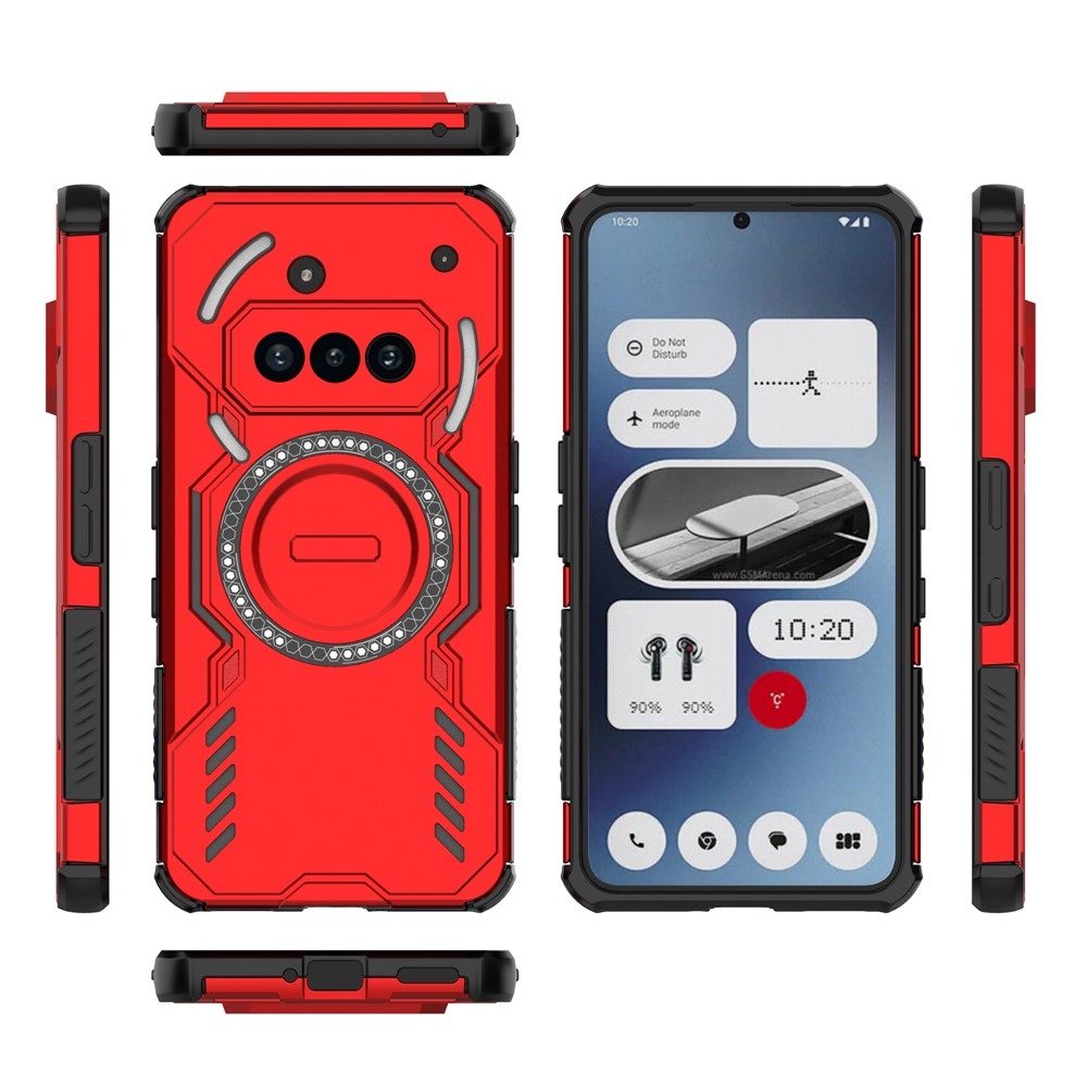 Üreges, tartós védőburkolat MagSafe for Nothing Phone (3a) - piros