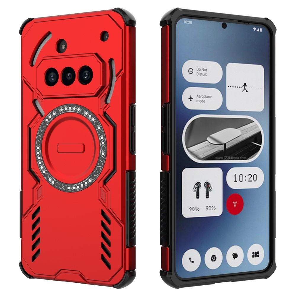 Üreges, tartós védőburkolat MagSafe for Nothing Phone (3a) - piros