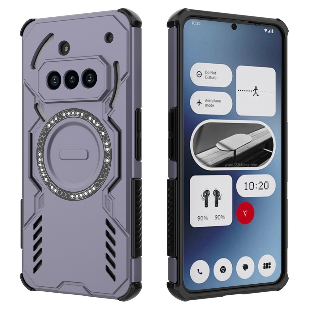 Üreges, tartós védőburkolat MagSafe for Nothing Phone (3a) - lila