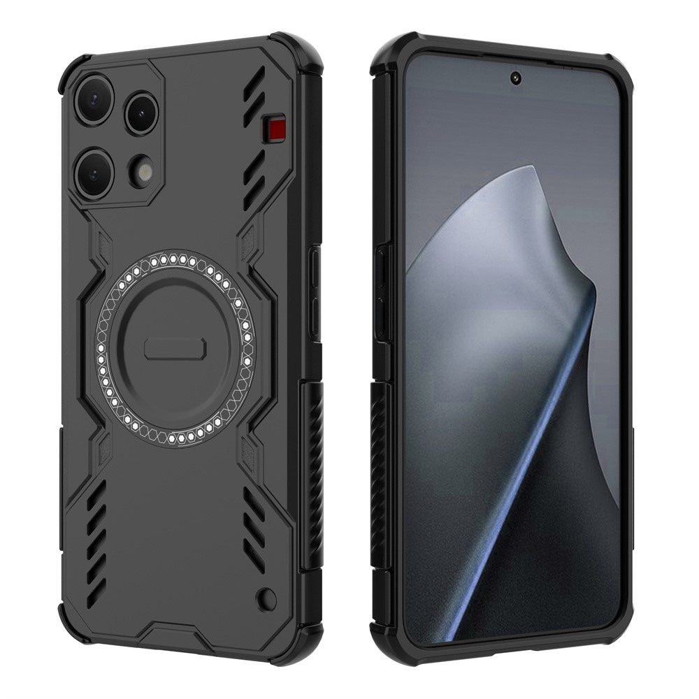 Üreges, tartós védőburkolat MagSafe-rel Semmi telefonhoz (3a) Lite 5G - Fekete