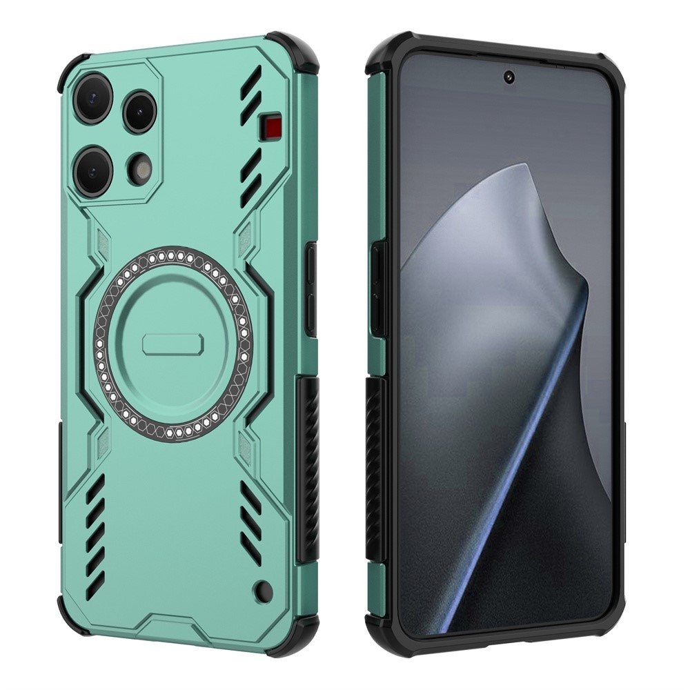 Üreges, tartós védőburkolat MagSafe-rel a Nothing Phone (3a) Lite 5G készülékhez - zöld színű