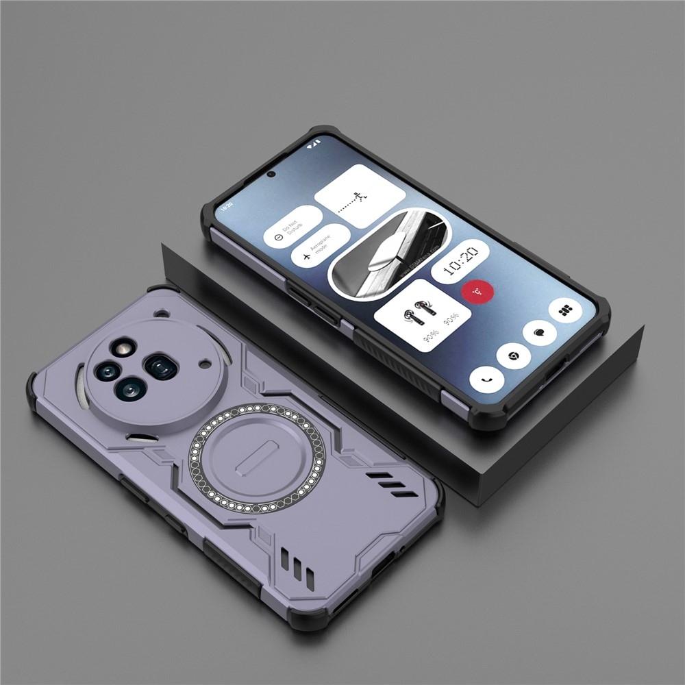 Üreges, tartós védőburkolat MagSafe-val a Nothing Phone (3a) Pro készülékhez - Lila
