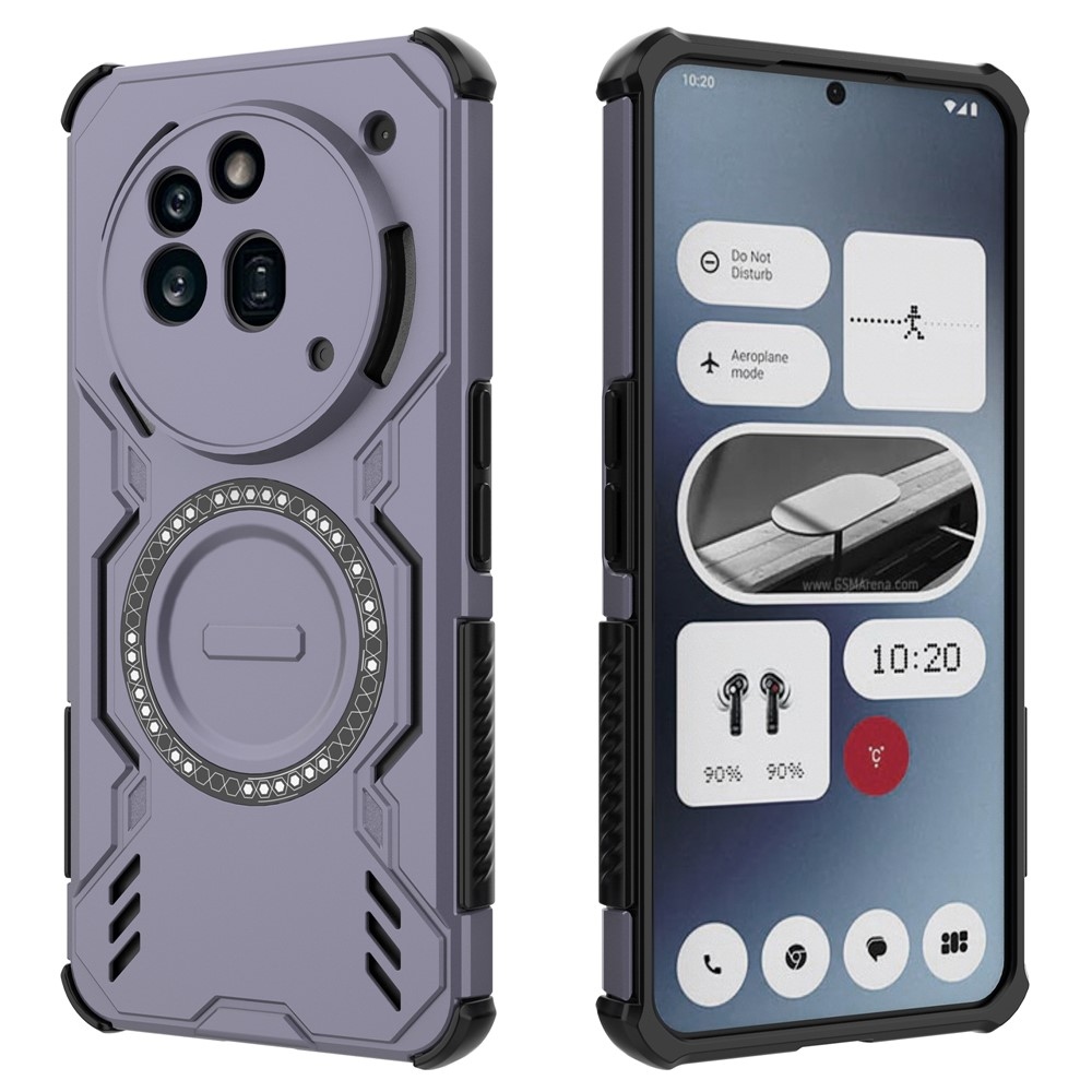 Üreges, tartós védőburkolat MagSafe-val a Nothing Phone (3a) Pro készülékhez - Lila