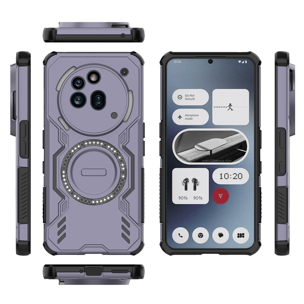Üreges, tartós védőburkolat MagSafe-val a Nothing Phone (3a) Pro készülékhez - Lila