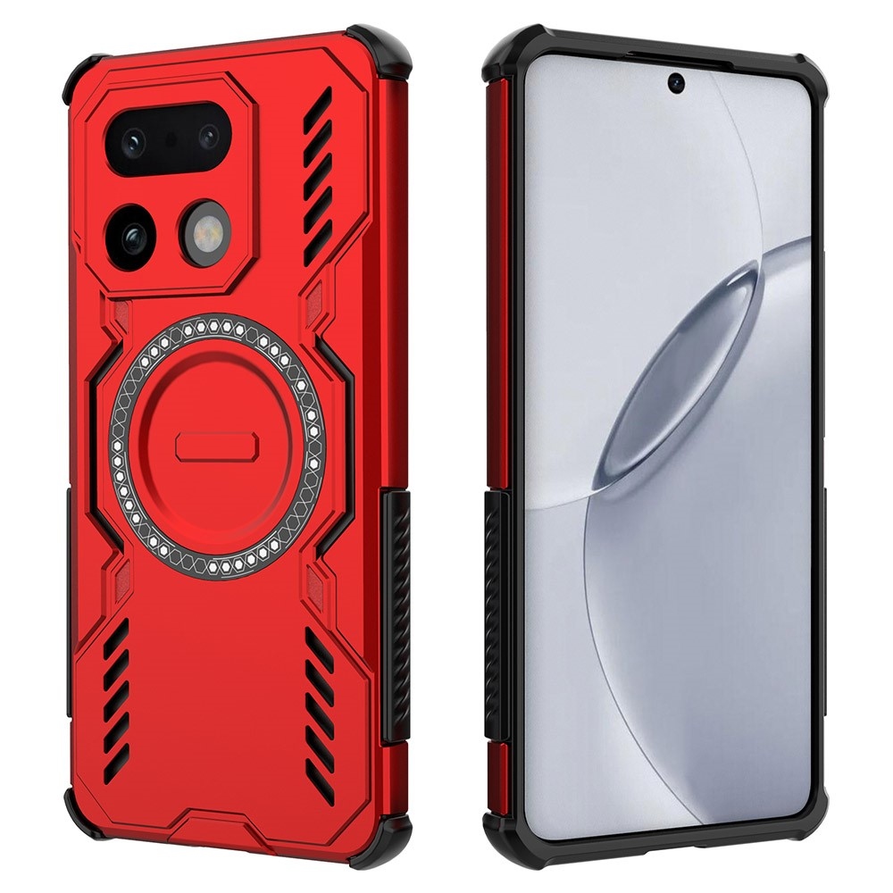 Üreges, tartós burkolat MagSafe-val a Realme 16 Pro+ 5G-n - piros színű