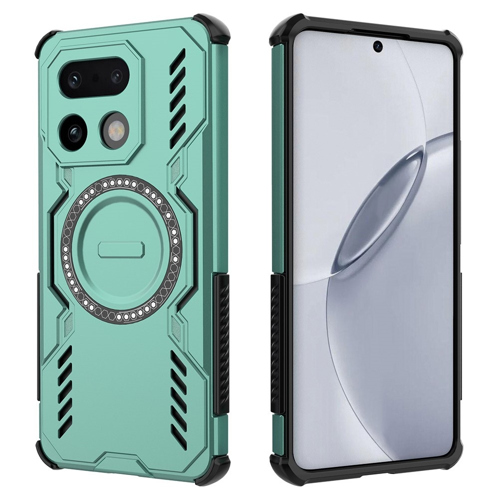 Üreges, tartós burkolat MagSafe-val a Realme 16 Pro+ 5G-n - zöld színű