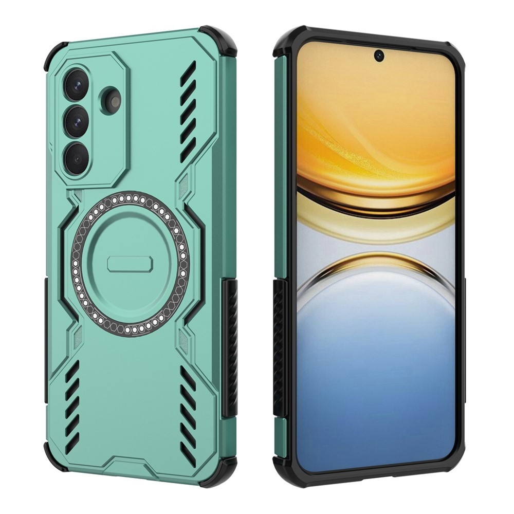 Üreges, tartós védőburkolat MagSafe-val a Samsung Galaxy A37 5G készülékre - zöld színű