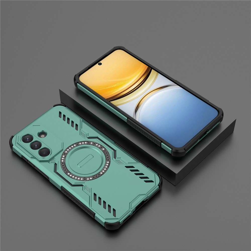 Üreges, tartós védőburkolat MagSafe-val a Samsung Galaxy A37 5G készülékre - zöld színű