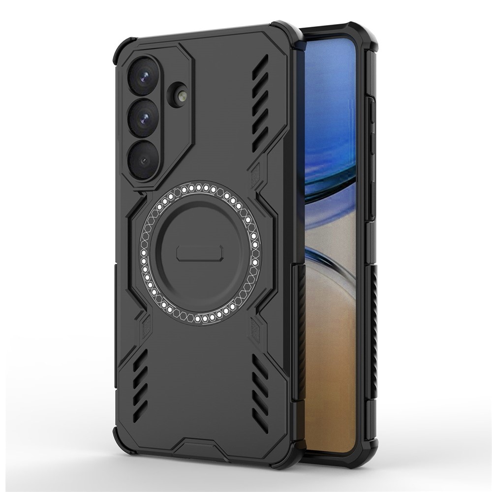 Üreges, tartós védőburkolat MagSafe-val Samsung Galaxy S26+ készülékhez - fekete