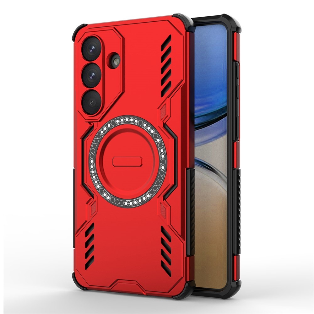 Üreges, tartós védőburkolat MagSafe-val Samsung Galaxy S26+ készülékhez - piros