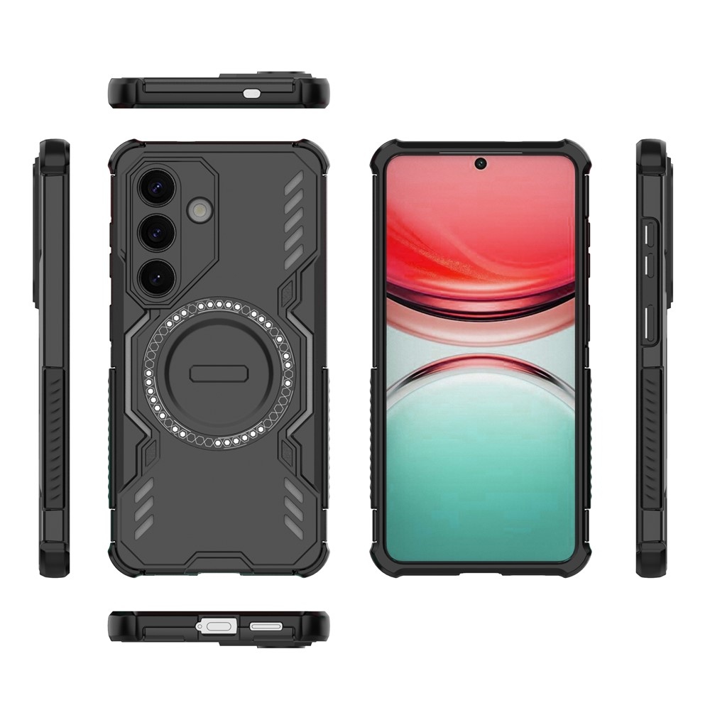 Üreges, tartós védőburkolat MagSafe-val Samsung Galaxy S26/S26 Pro készülékhez - fekete