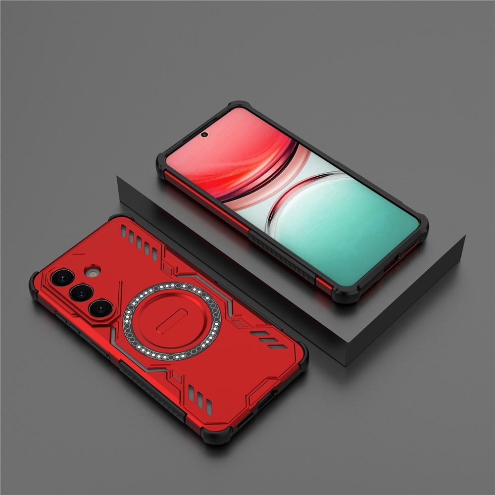 Üreges, tartós védőburkolat MagSafe-val Samsung Galaxy S26/S26 Pro készülékhez - piros