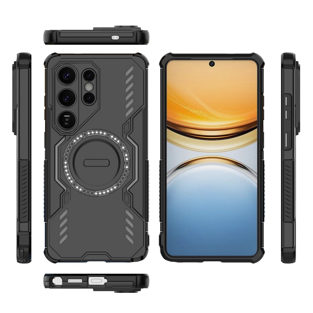 Üreges, tartós borítás MagSafe-val a Samsung Galaxy S26 Ultra készülékre - fekete