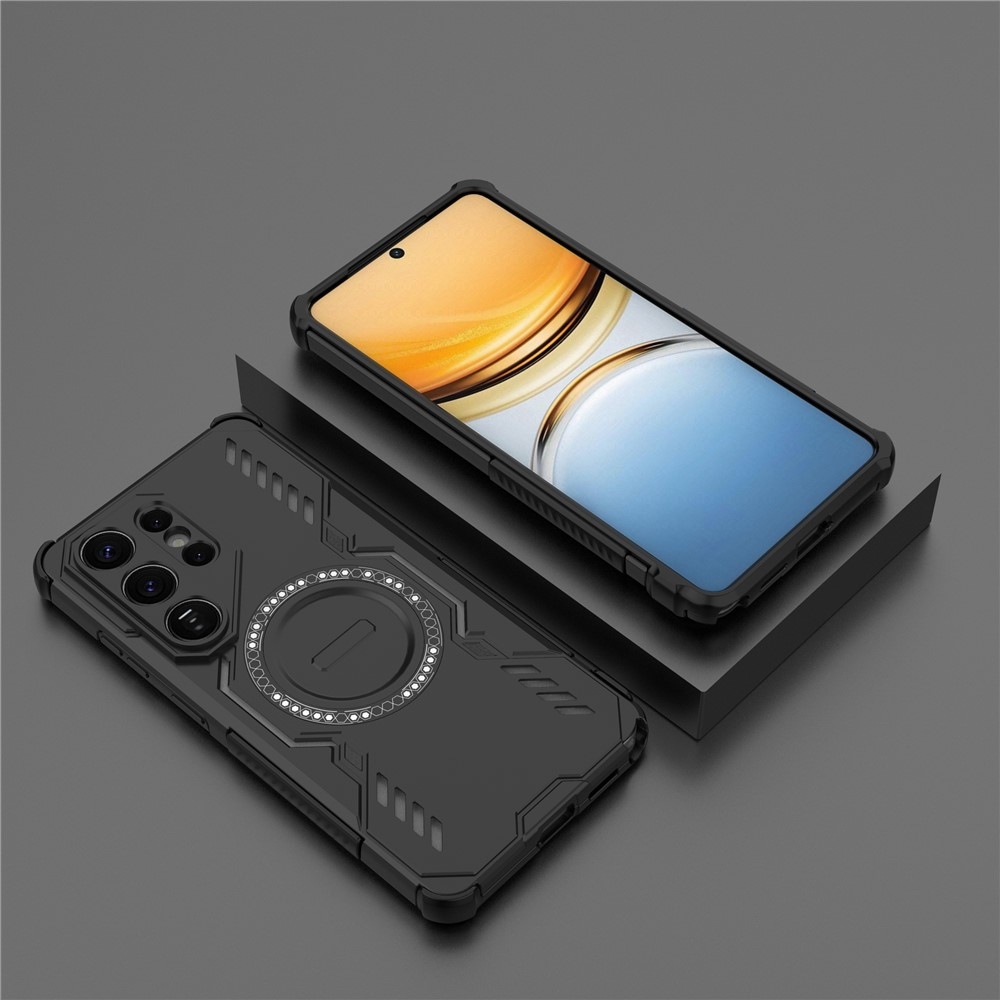 Üreges, tartós borítás MagSafe-val a Samsung Galaxy S26 Ultra készülékre - fekete