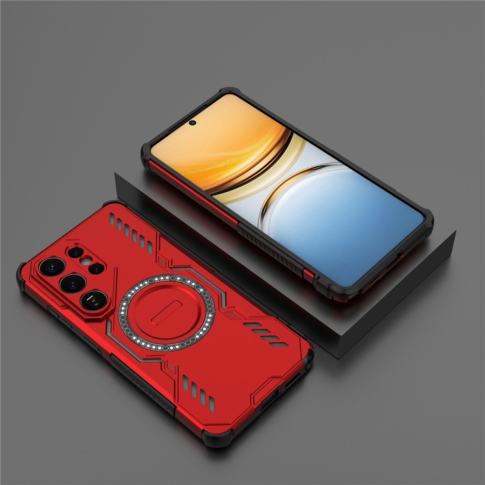 Üreges, tartós borítás MagSafe-val a Samsung Galaxy S26 Ultra készülékre - piros színű