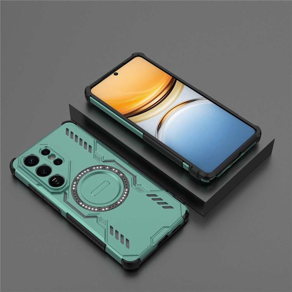 Üreges, tartós védőburkolat MagSafe-val a Samsung Galaxy S26 Ultra készülékre - zöld