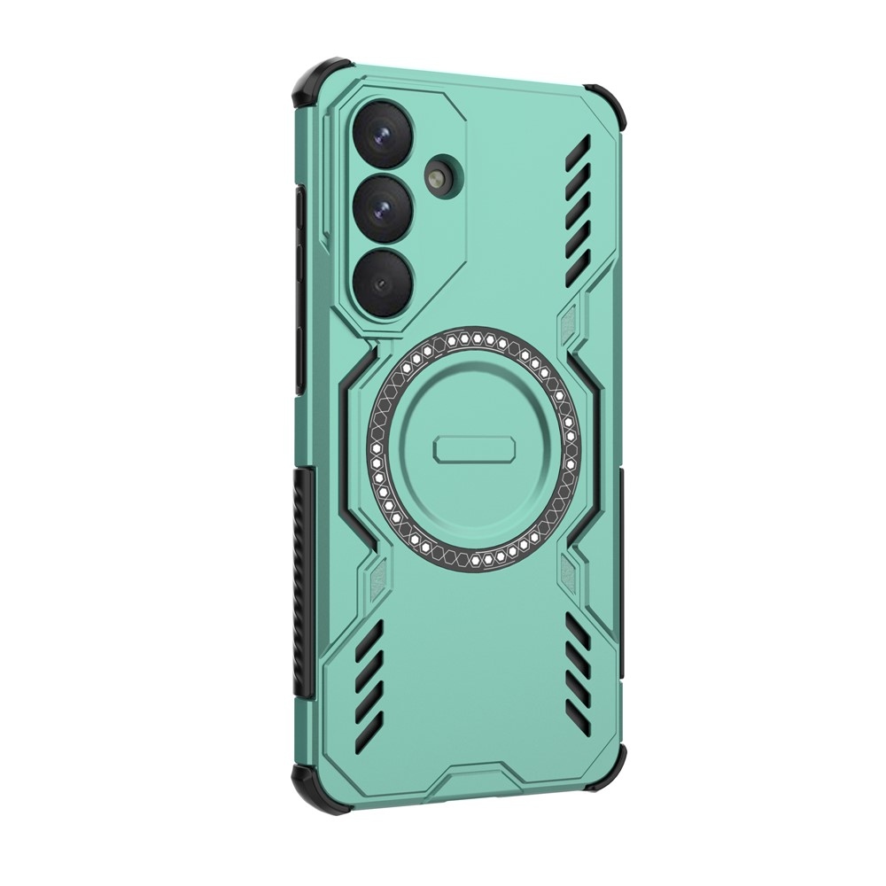 Üreges, tartós védőburkolat MagSafe-val Samsung Galaxy S26+ készülékhez - zöld