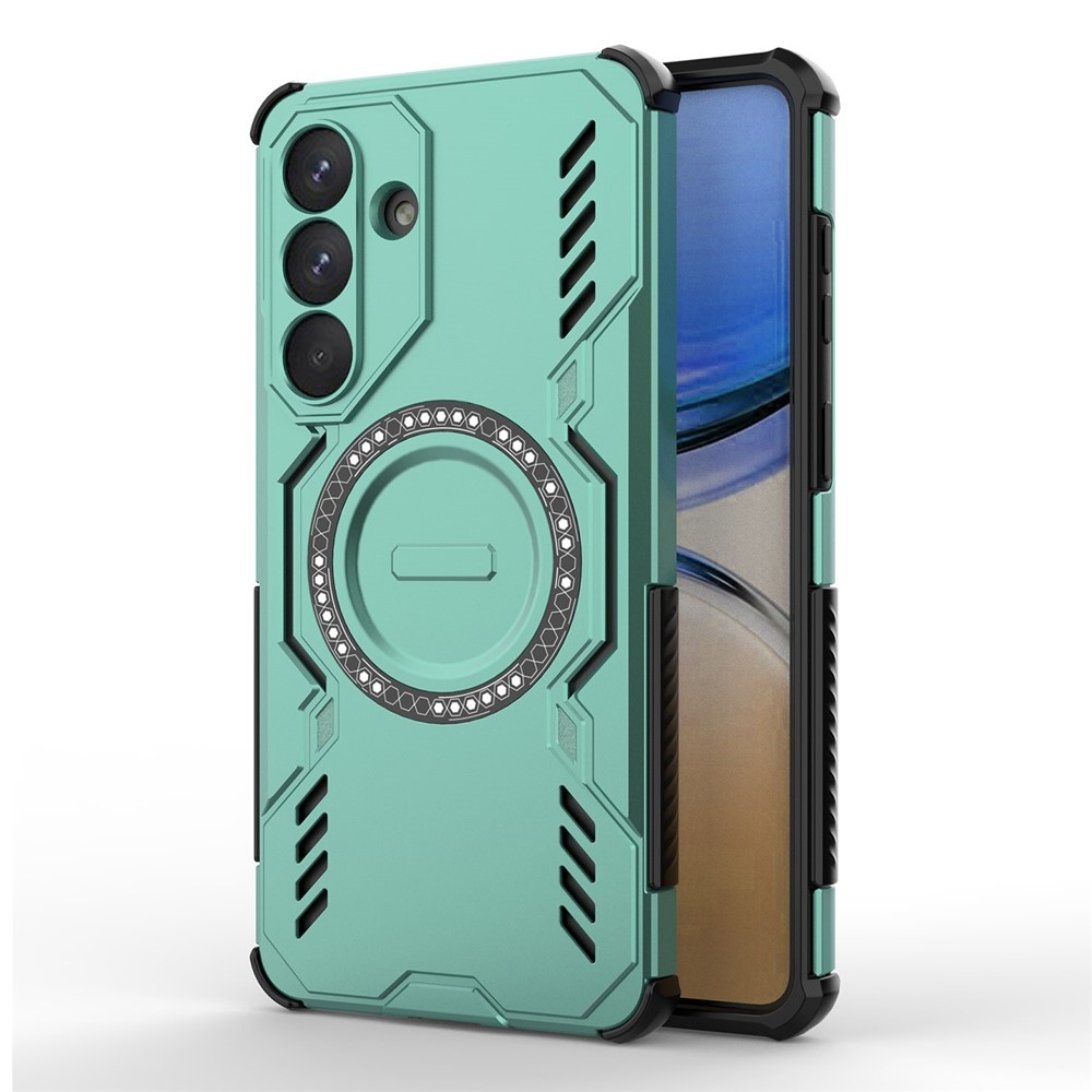 Üreges, tartós védőburkolat MagSafe-val Samsung Galaxy S26+ készülékhez - zöld