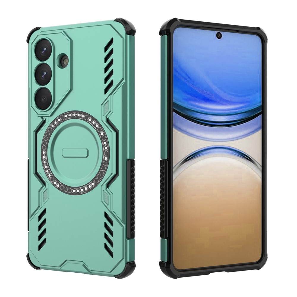 Üreges, tartós védőburkolat MagSafe-val Samsung Galaxy S26+ készülékhez - zöld