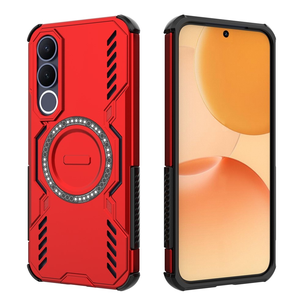 Üreges, tartós védőburkolat MagSafe-val a Vivo V70 FE 5G készülékhez - piros