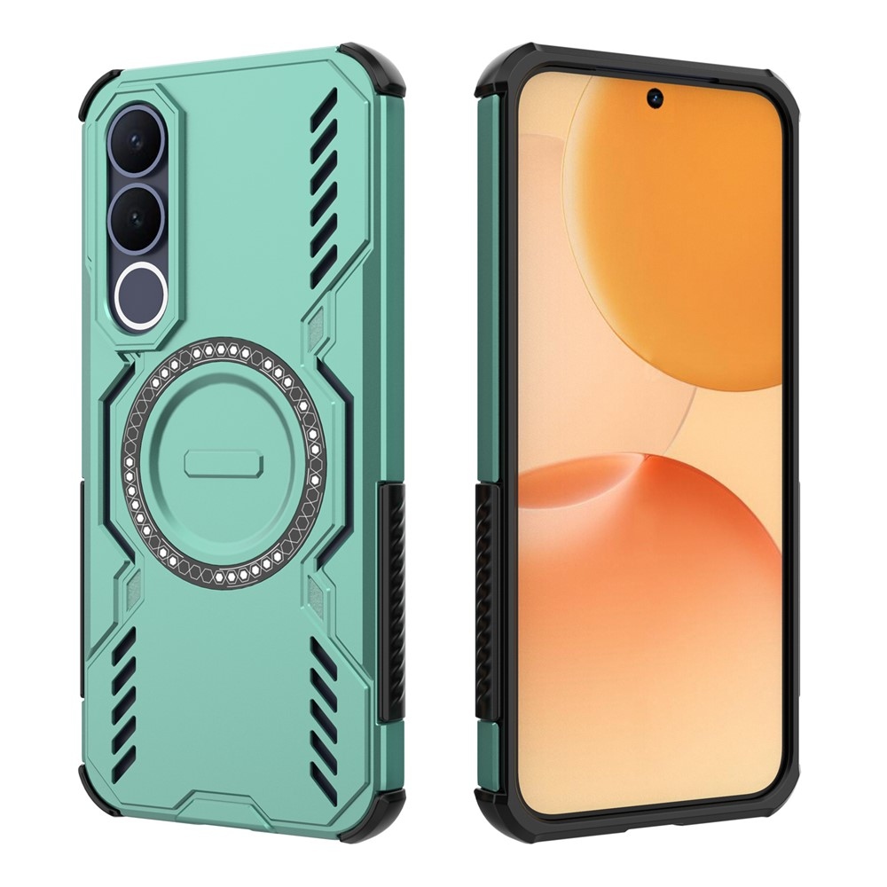 Üreges, tartós védőburkolat MagSafe készülékkel a Vivo V70 FE 5G készülékhez - zöld