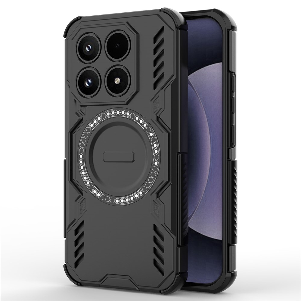 Üreges, tartós burkolat MagSafe-vel a Xiaomi 17-hez - fekete