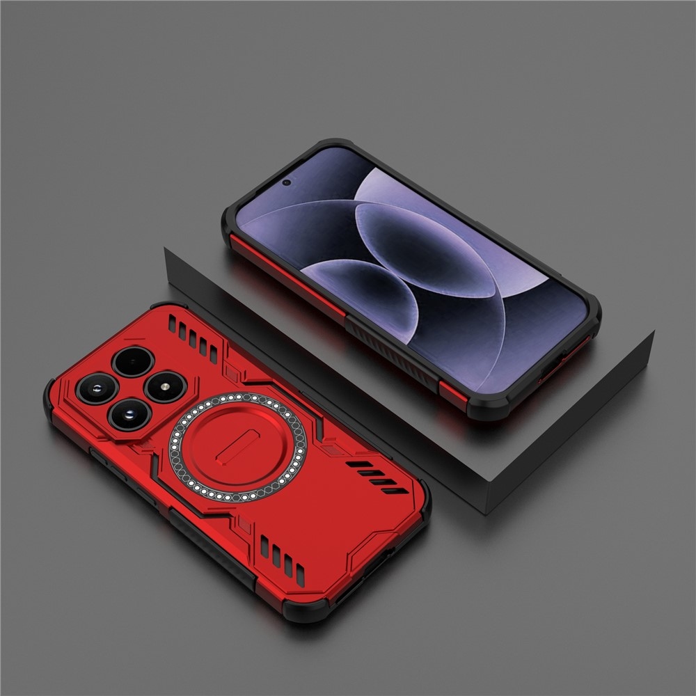 Üreges, tartós burkolat MagSafe-vel a Xiaomi 17-hez - piros