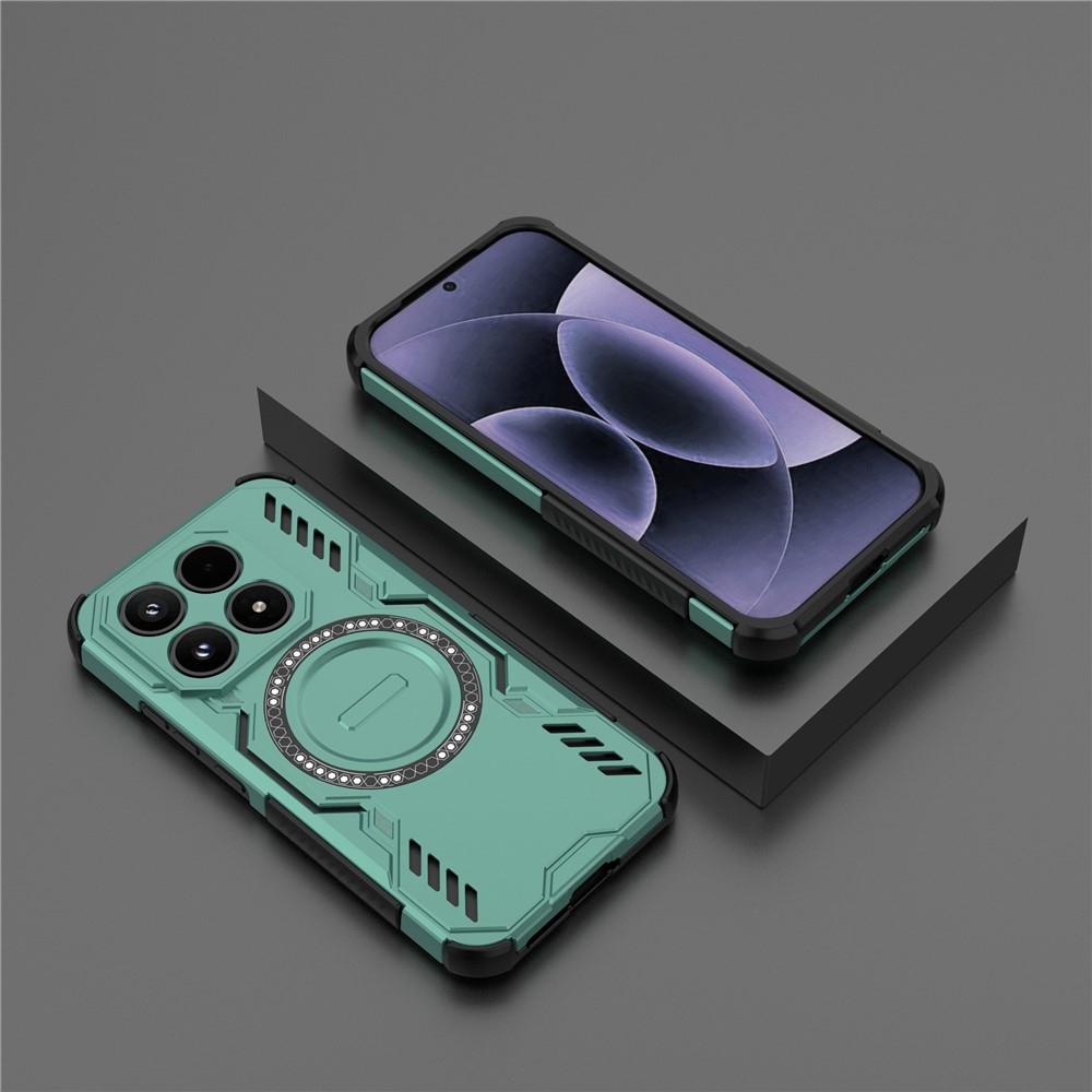 Üreges, tartós védőburkolat MagSafe-vel a Xiaomi 17-hez - zöld